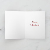 Carte de Noël En vichy rouge et blanc (Intérieur)