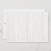 Carte de Noël encadrée par le bois À feuillage per (Dos)