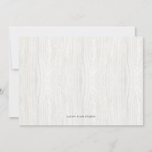 Carte de Noël encadrée par le bois À feuillage per (Dos)