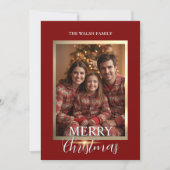 Carte de Noël encadrée par une étoile brillante (Devant)