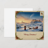 Carte de Noël enneigée (Devant / Derrière)