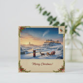 Carte de Noël enneigée (Debout devant)