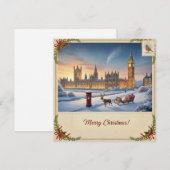 Carte de Noël enneigée (Devant / Derrière)
