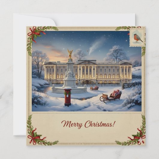Carte de Noël enneigée (Devant)