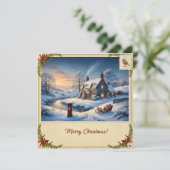 Carte de Noël enneigée II (Debout devant)