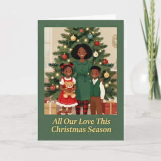 Carte de Noël Envoyant de l'Amour