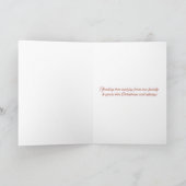 Carte de Noël Envoyant de l'Amour (Intérieur)