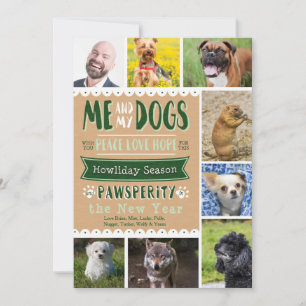 Carte de Noël EPIC Me and My Dogs 5x7 (8 Photos)