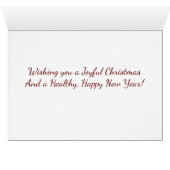 Carte de Noël espagnole Blenheim/Tricolor Cavalier (Intérieur Horizontal (Bas))