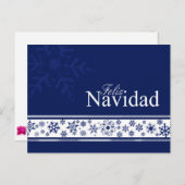Carte de Noël espagnole Feliz Navidad (Devant / Derrière)