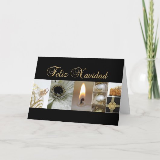 Carte de Noël espagnole Feliz Navidad (Devant)