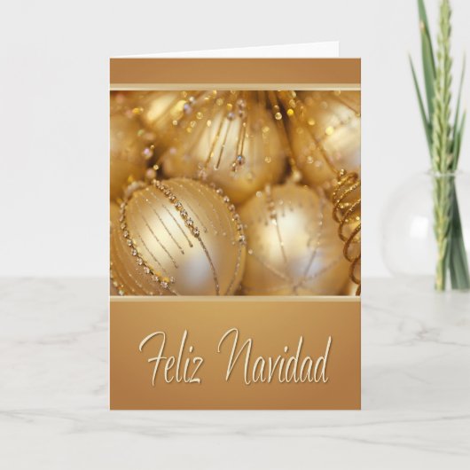 Carte de Noël espagnole Feliz Navidad (Devant)