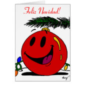 Carte de Noël espagnole Feliz Navidad (Devant)