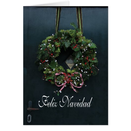 Carte de Noël espagnole Feliz Navidad (Devant)