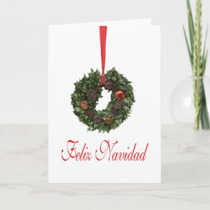 Carte de Noël espagnole Feliz Navidad