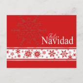 Carte de Noël espagnole Feliz Navidad (Devant)