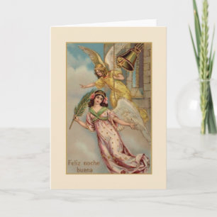 Carte de Noël espagnole/hispanique victorienne