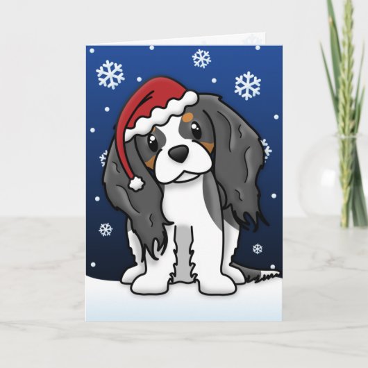 Carte de Noël espagnole Kawaii Tricolor Cavalier (Devant)