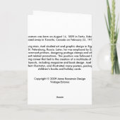 Carte de Noël estonienne garçon + fille (Dos)