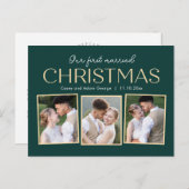 Carte de Noël et carte postale avec collage de Noë (Devant / Derrière)