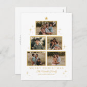 Carte de Noël et carte postale de galerie d'arbres (Devant / Derrière)