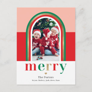 Carte de Noël et carte postale de la joyeuse arche