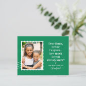 Carte de Noël et carte postale EDITABLE COULEUR po (Debout devant)