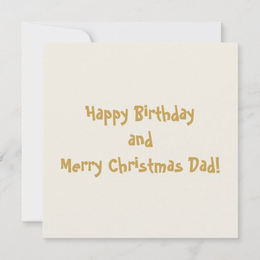 Carte de Noël et d'anniversaire pour le meilleur p (Dos)