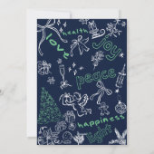 Carte de Noël et de fête avec amour et lumière (Dos)