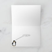 Carte de Noël et de Nouvel An de Pingouin (Intérieur)