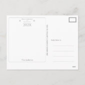 Carte de Noël et de Nouvel An élégante et classe (Dos)