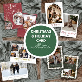 Carte de Noël et de vacances avec verdure hivernal