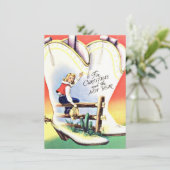 Carte de Noël et du Nouvel An de cowgirl occidenta (Debout devant)