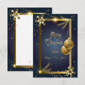 Carte de Noël et Nouvel An (Devant / Derrière)