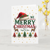 Carte de Noël et Nouvel An (Fleur jaune)