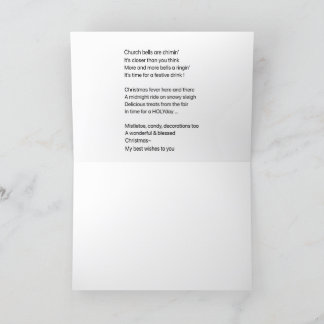 Carte de Noël et poème