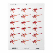 Carte de Noël Étiquettes (Feuille entière)