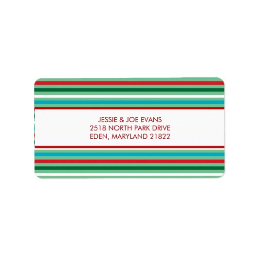 Carte de Noël Étiquettes de adresse (Devant)