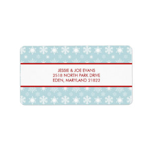 Carte de Noël Étiquettes de adresse