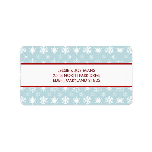 Carte de Noël Étiquettes de adresse (Devant)