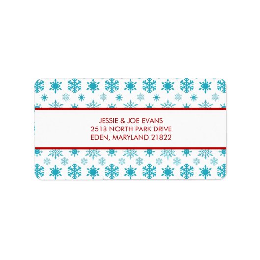 Carte de Noël Étiquettes de adresse (Devant)