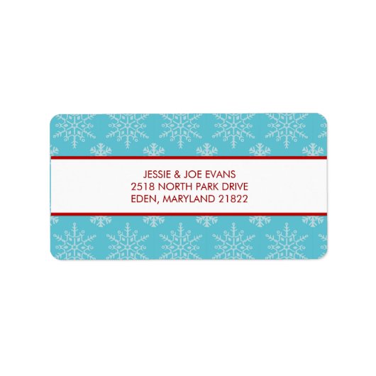 Carte de Noël Étiquettes de adresse (Devant)