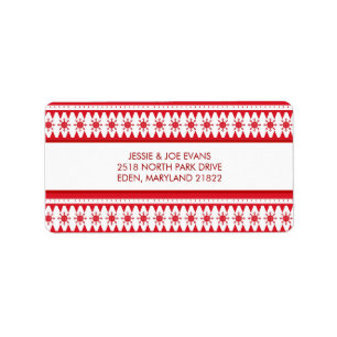 Carte de Noël Étiquettes de adresse
