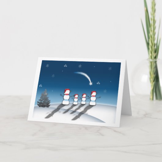 Carte de Noël étoilée (Devant)