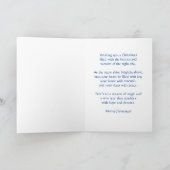 Carte de Noël étoilée avec texte personnalisé (Intérieur)