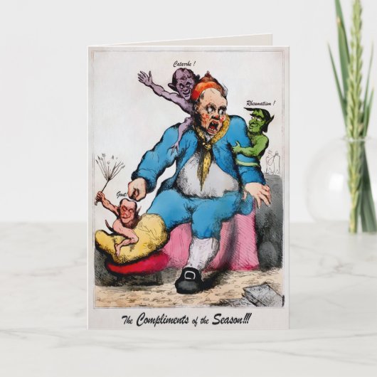 Carte de Noël étrange vintage (Devant)