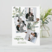 Carte de Noël Eucalyptus et Pin d'eau (Debout devant)