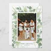 Carte de Noël Eucalyptus et Pine (Devant / Derrière)