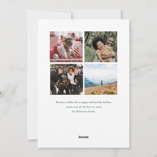 Carte de Noël Eucalyptus et Pine (Dos)