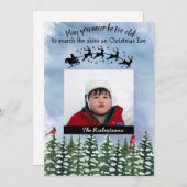 Carte de Noël Eve Watercolor (Devant / Derrière)